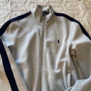 Men’s polo grey zip up jacket